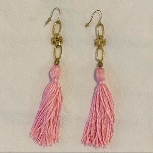 Vanessa Mooney Pink tassel fringe earring